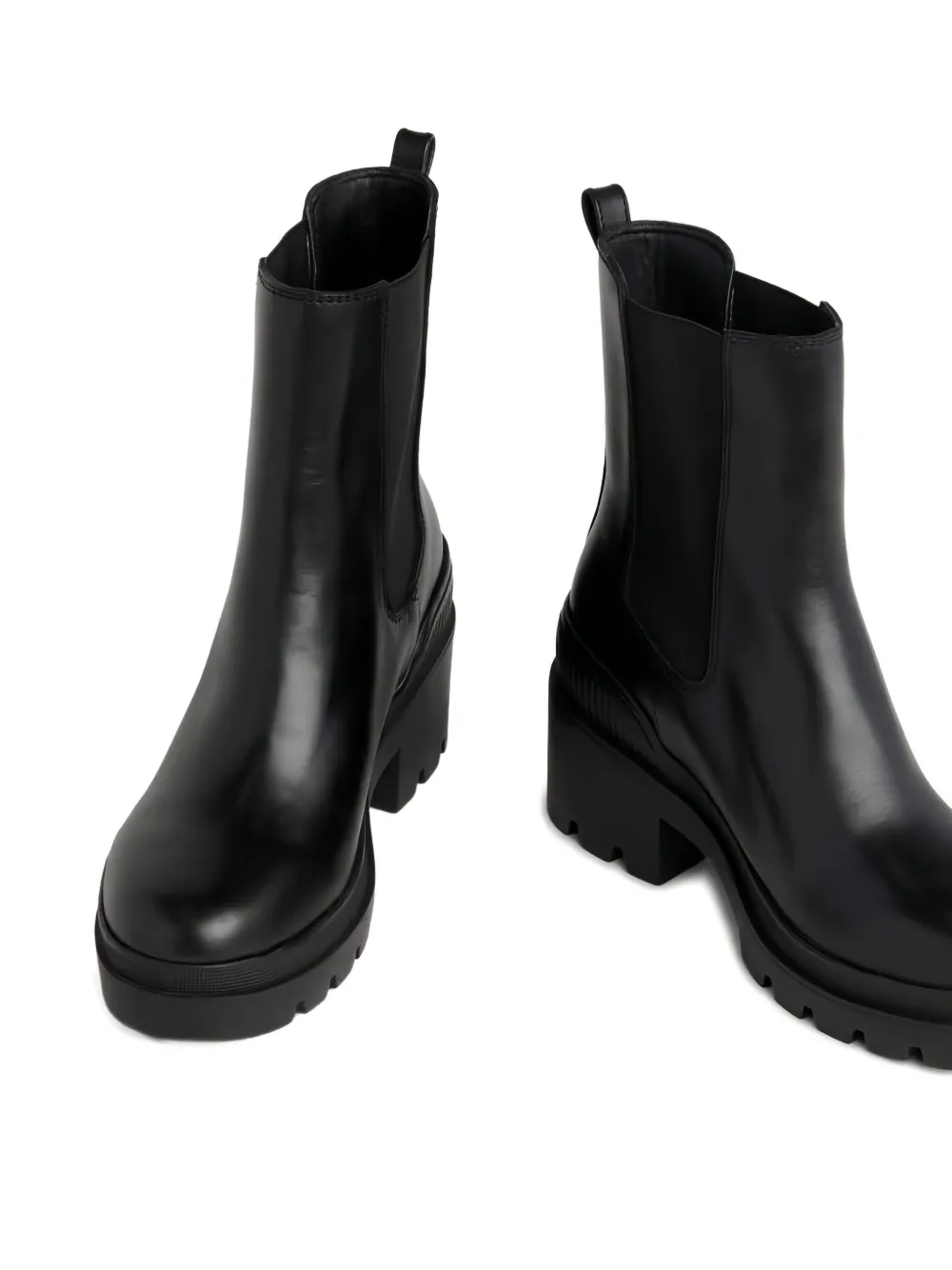 Tommy Hilfiger leather Chelsea ankle boots Black