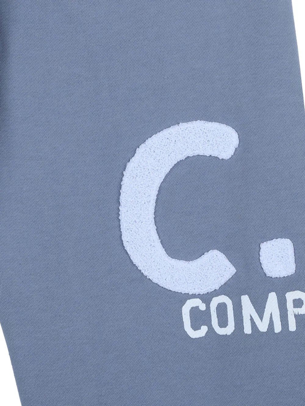 Shop C.p. Company Logo-print Track Pants In Blue