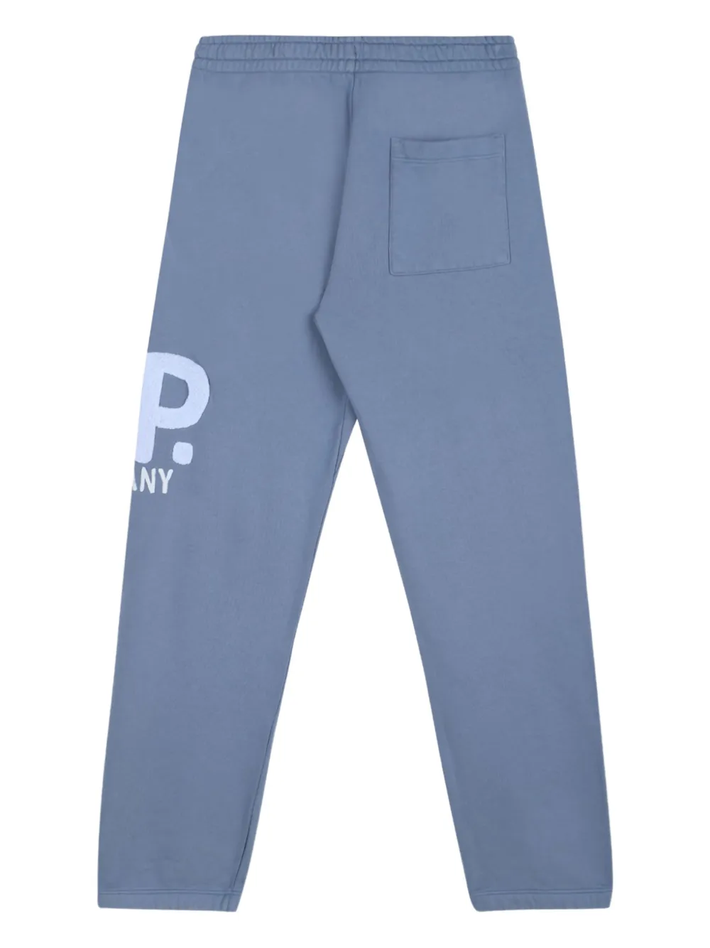 Shop C.p. Company Logo-print Track Pants In Blue
