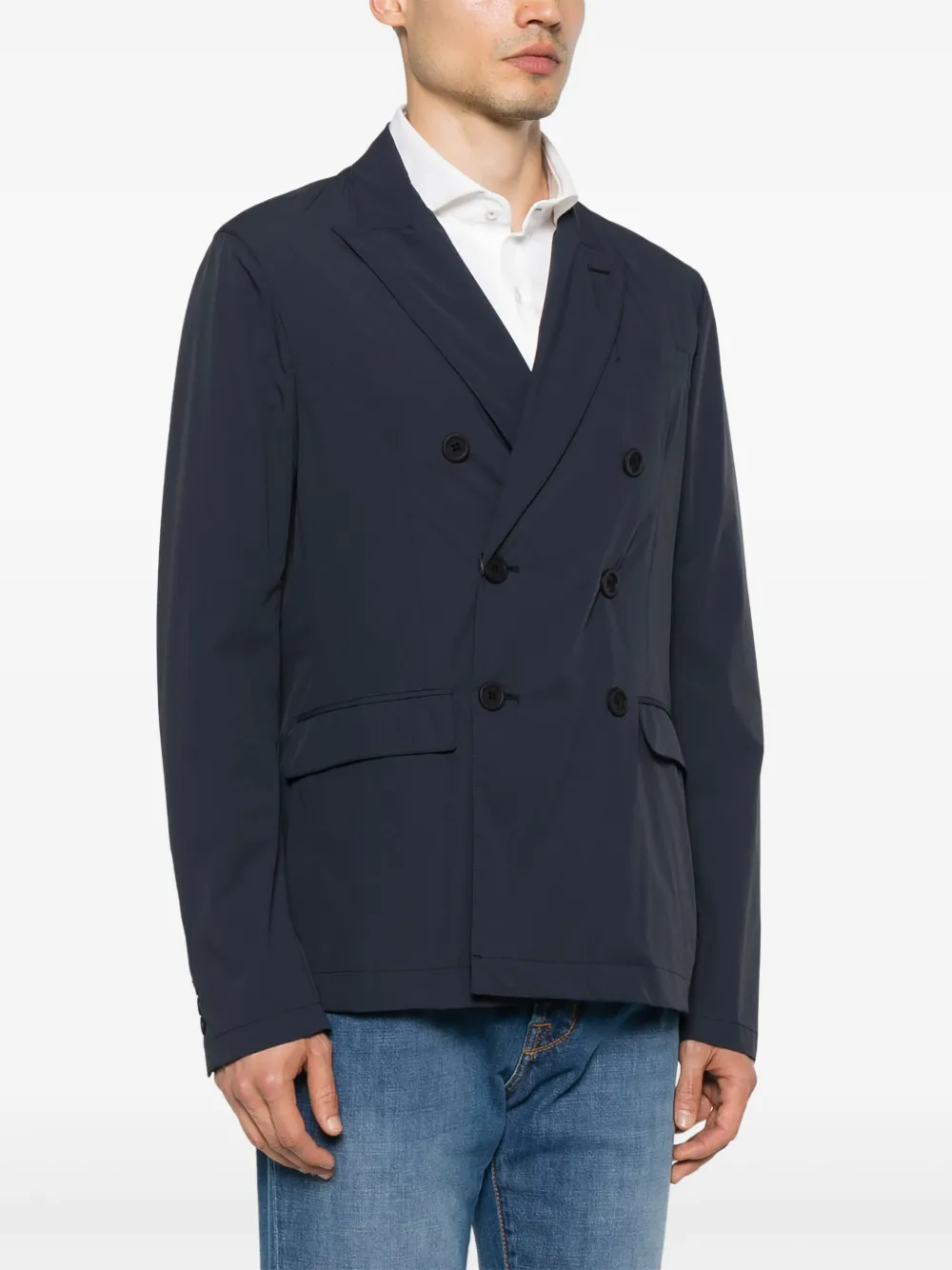 Herno Blazer met dubbele rij knopen Blauw