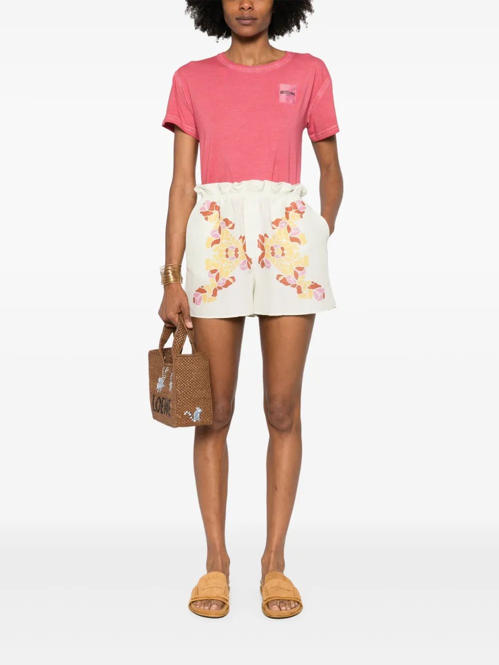 Shop Raquel Diniz Bahia Shorts In Neutrals