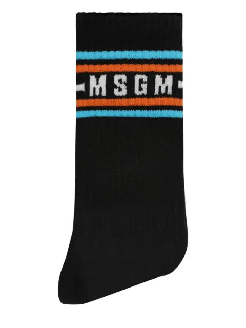 MSGM Kids calcetines con detalle de rayas
