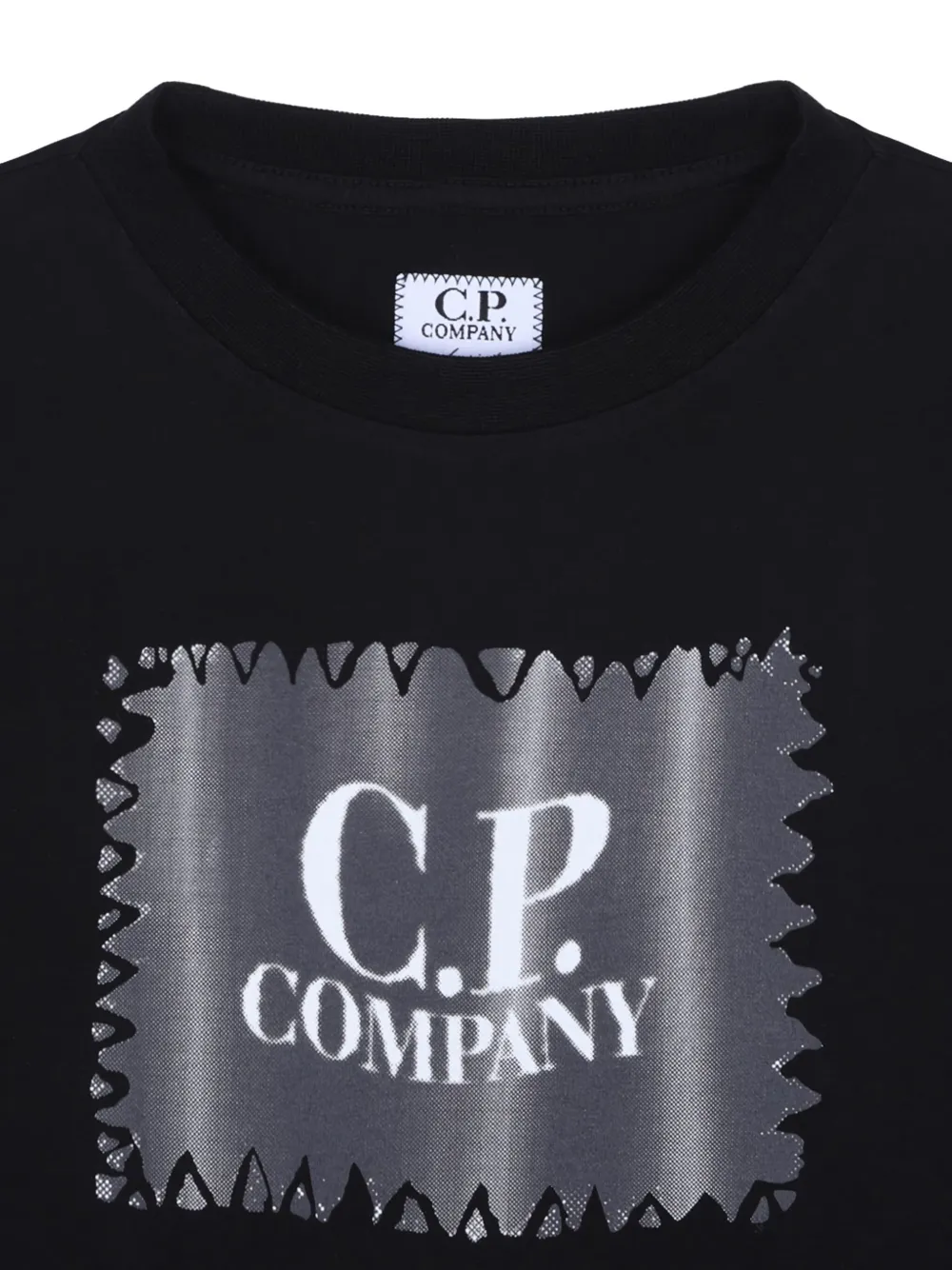 C.P. Company Kids T-shirt met logoprint Zwart