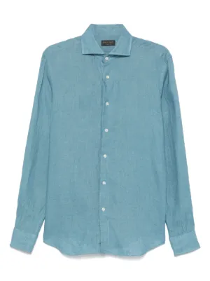 Lardini リネンシャツ | ブルー | FARFETCH JP