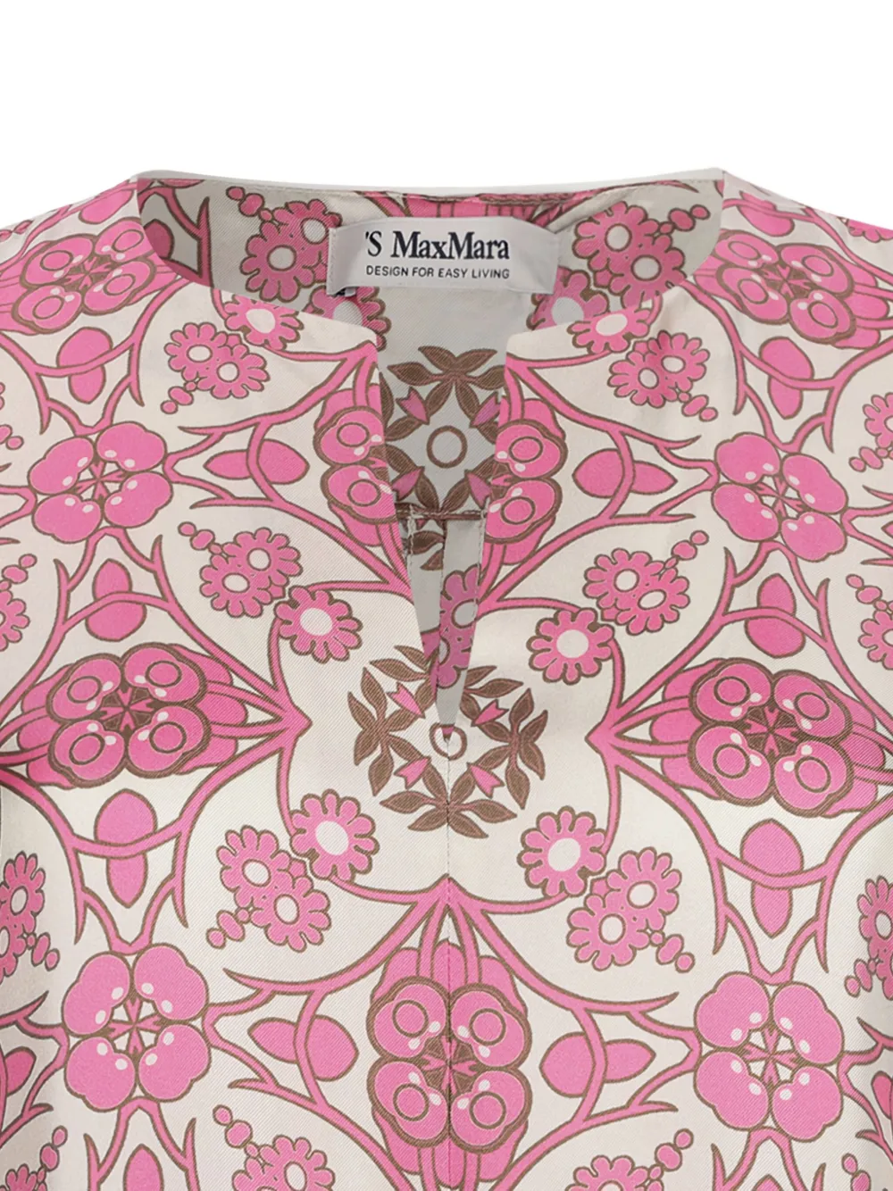 Shop 's Max Mara Silk Midi Dress In Pink