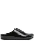 Jacquemus lace-up patent leather mules - Black