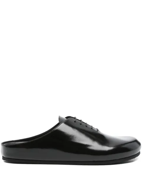 Jacquemus lace-up patent leather slippers