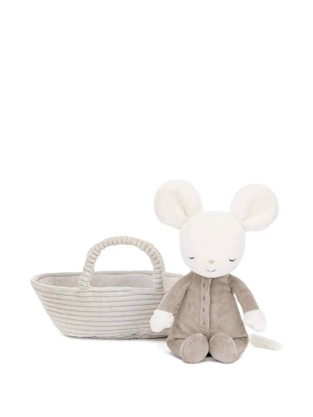 Jellycat Rock-a-Bye Mouse knuffel Grijs