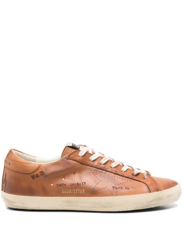 Golden Goose Super Star Sneakers Brown FARFETCH JO