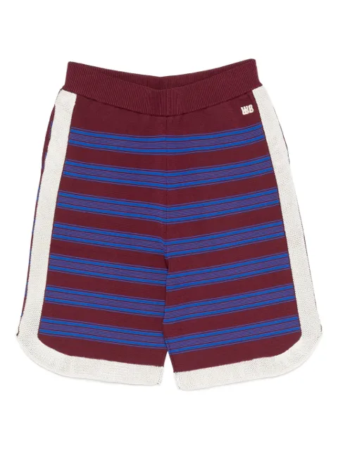 Wales Bonner shorts con estampado de rayas