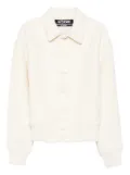 Jacquemus felt wool bomber jacket - White