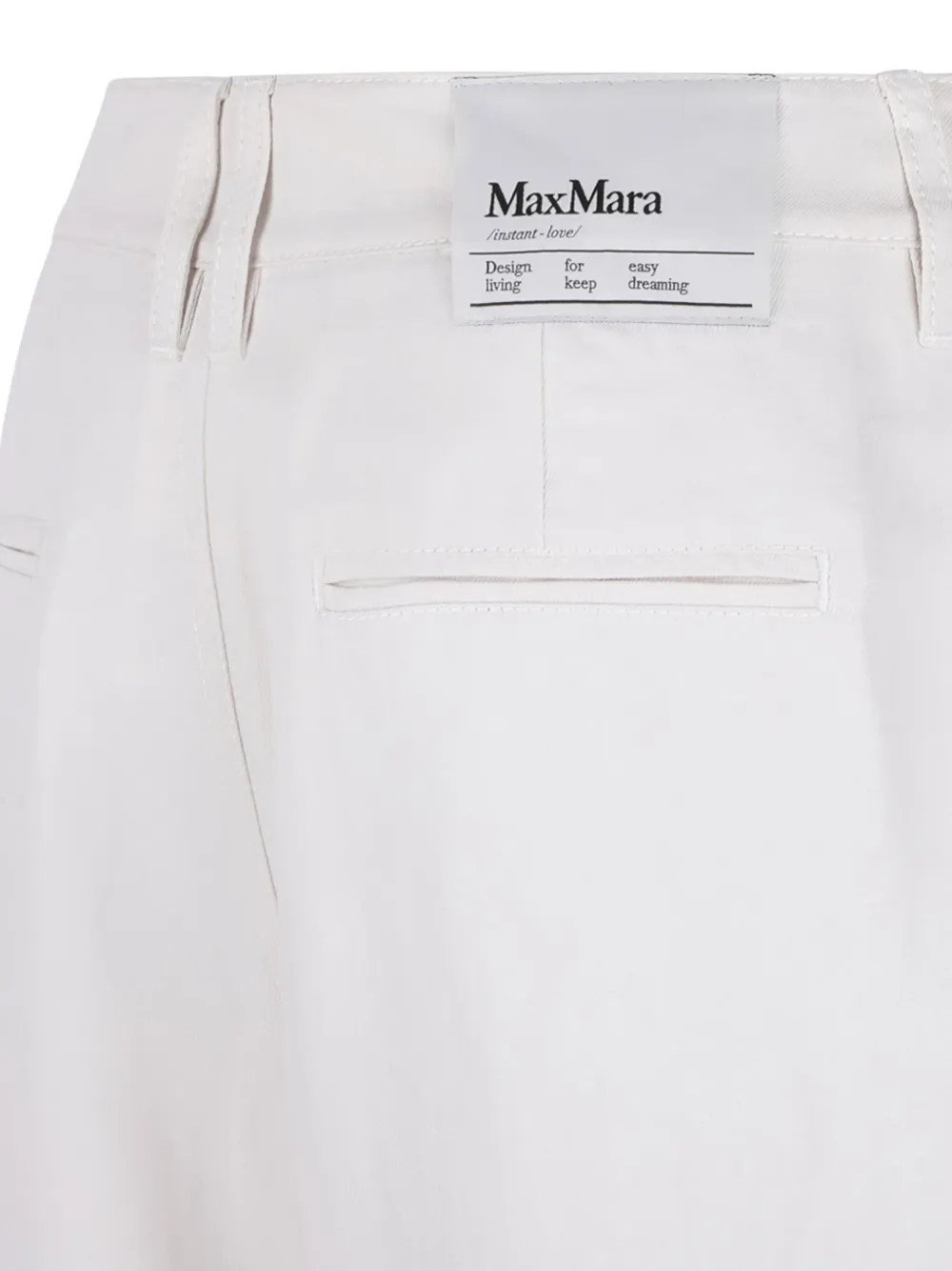 Shop 's Max Mara Straight-leg Trousers In White