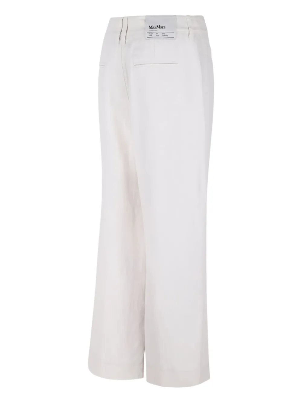 Shop 's Max Mara Straight-leg Trousers In White