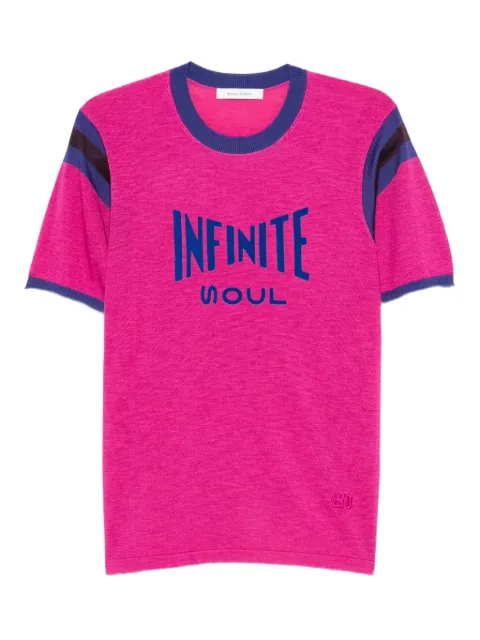 Wales Bonner Infinite Soul-flocked T-shirt