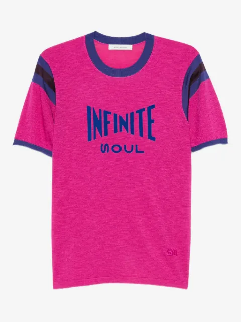 Wales Bonner Infinite Soul-flocked T-shirt