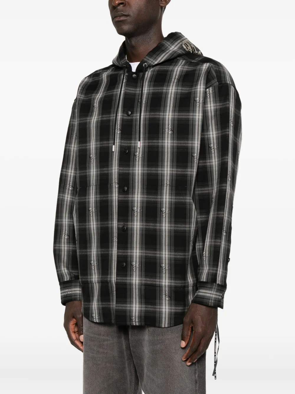 Mastermind Japan Flanellen overhemd Zwart