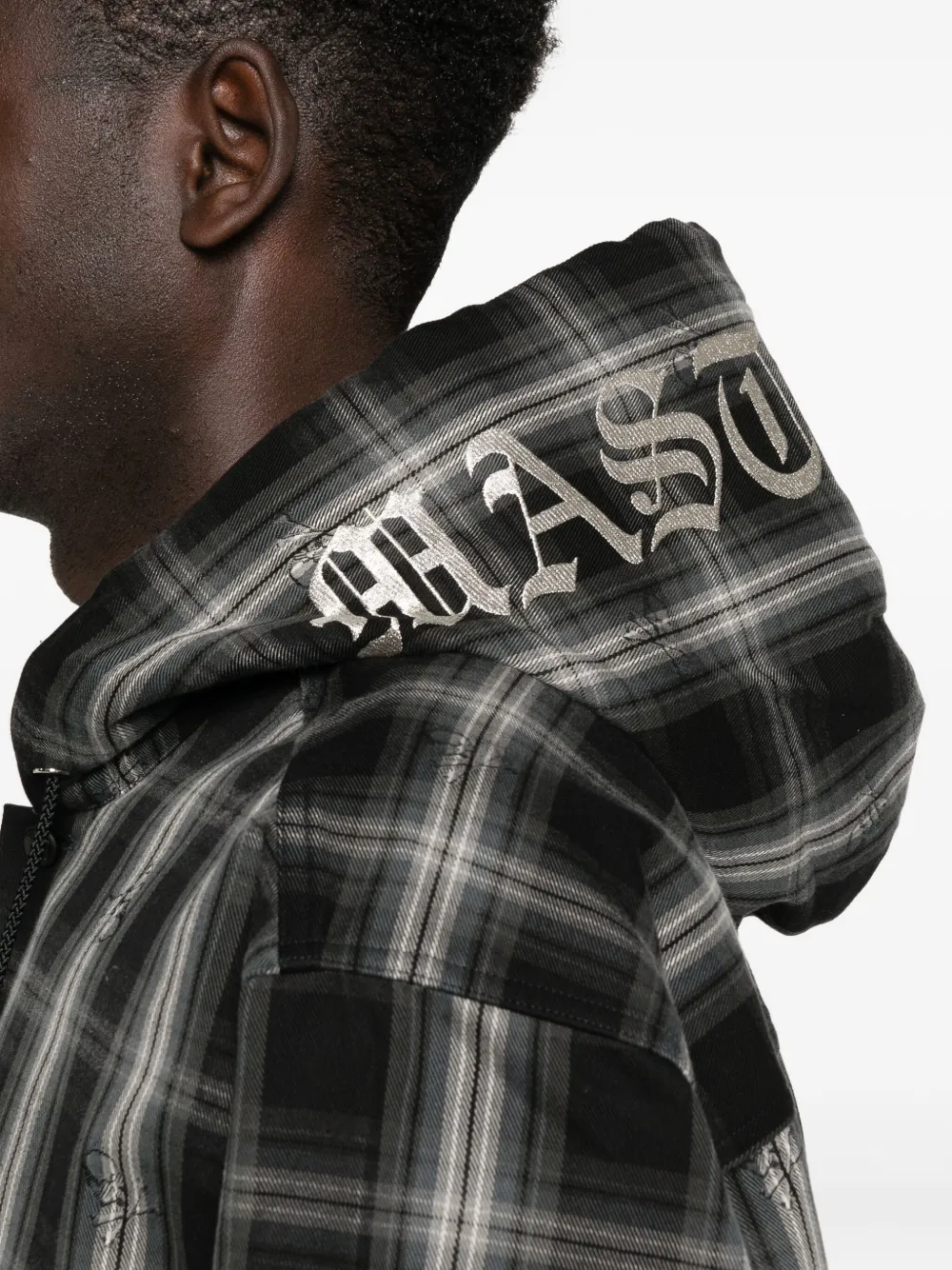 Mastermind Japan Flanellen overhemd Zwart