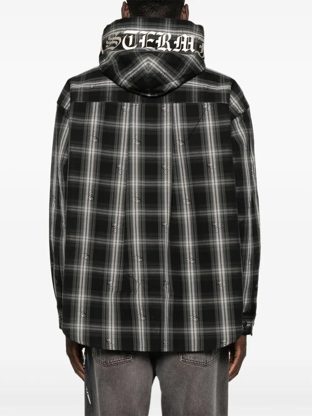 Mastermind Japan Flanellen overhemd Zwart