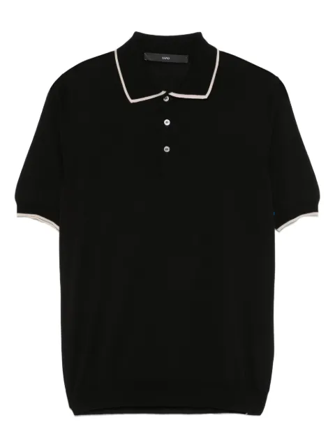SAPIO contrasting-trim polo shirt