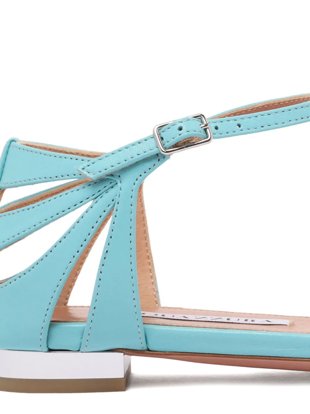 Aquazzura Leren sandalen Blauw