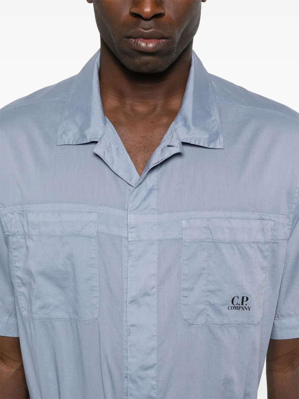 C.P. Company Overhemd met logoprint Paars