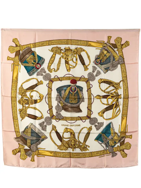 Hermès Pre-Owned mascada Grand Uniforme de seda del siglo XX 