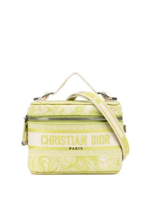 Christian Dior Pre-Owned cosmetiquera Toile De Jouy Diortravel pequeña de lona bordada 2021