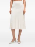 Calvin Klein A-line midi skirt - White