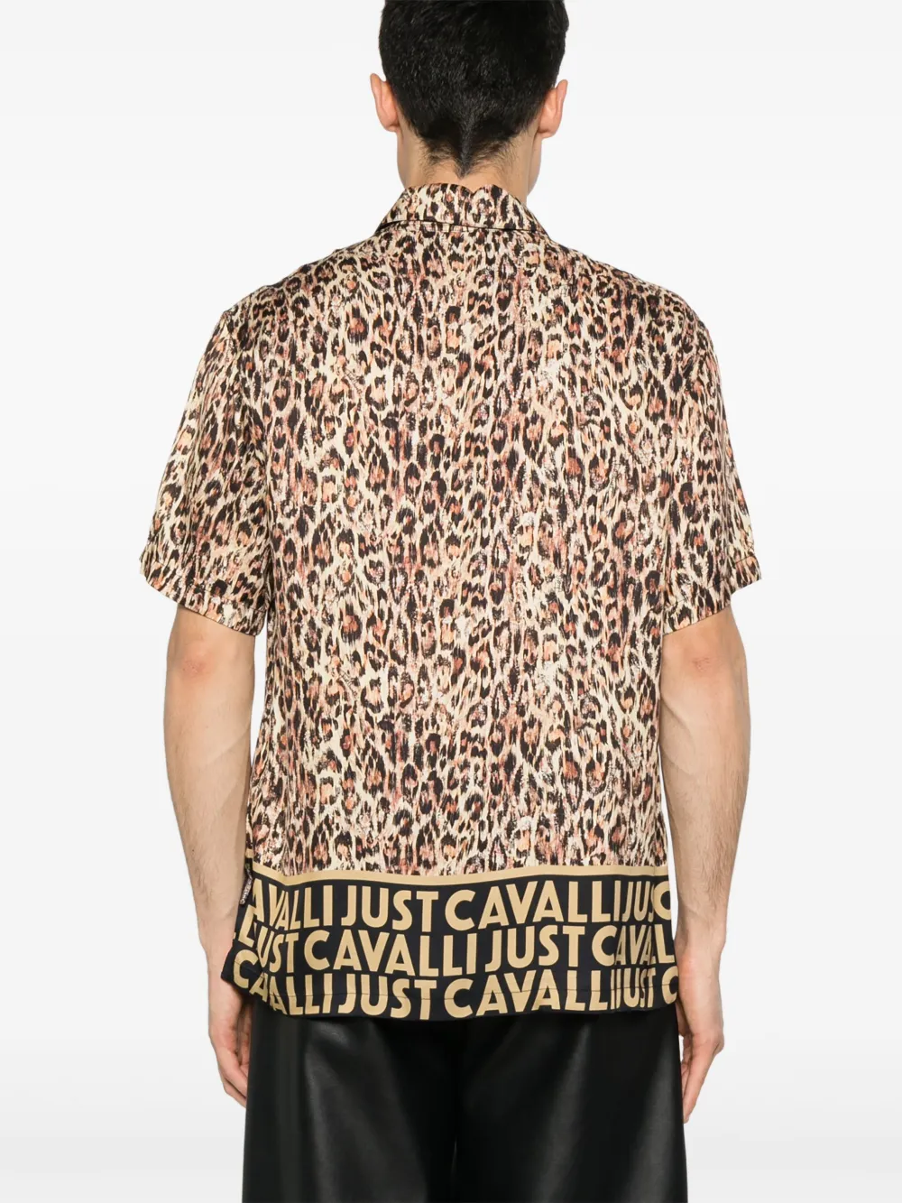 Just Cavalli Overhemd met dierenprint Bruin