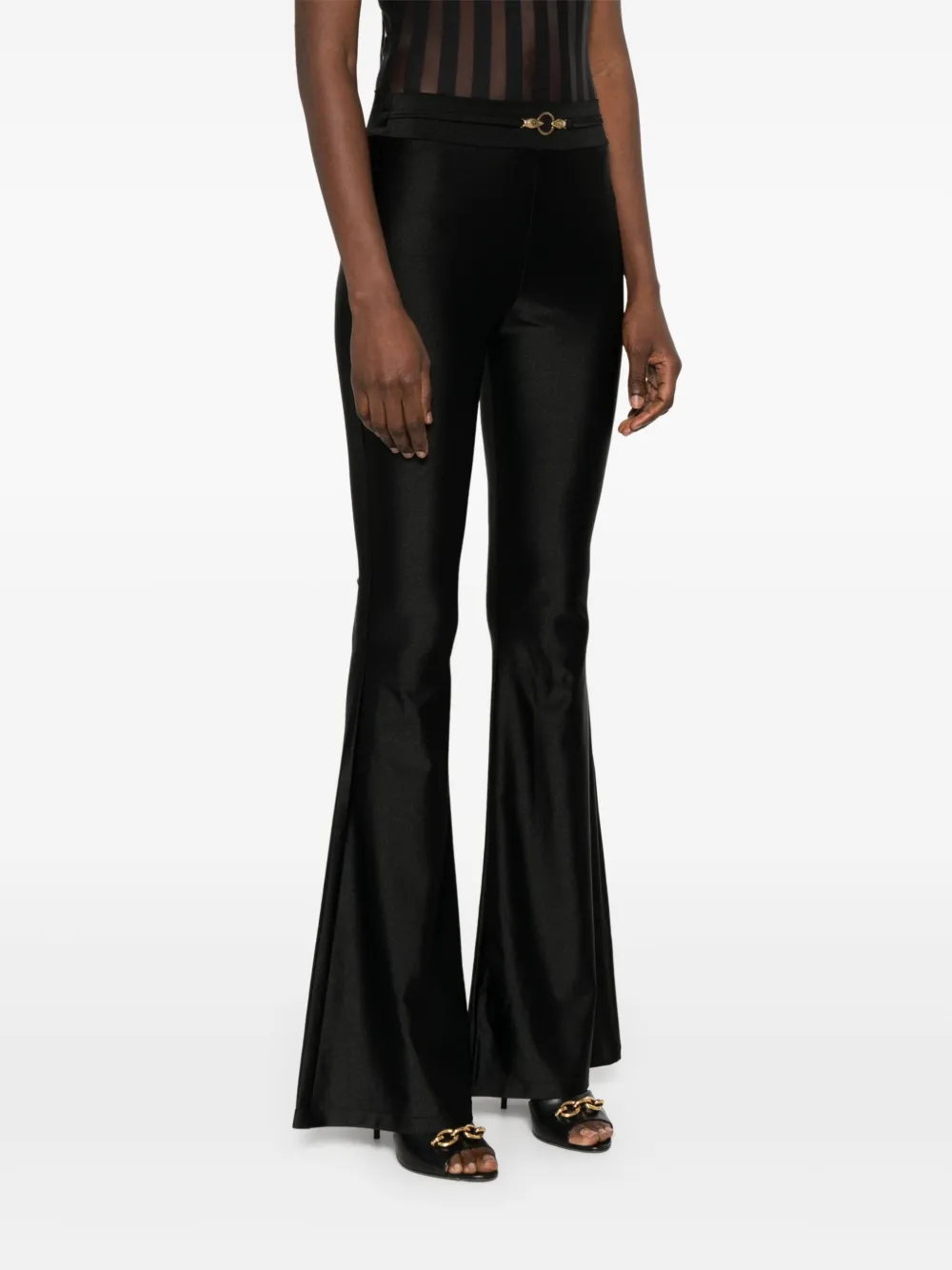 Shop Just Cavalli Logo-motif Trousers In Black