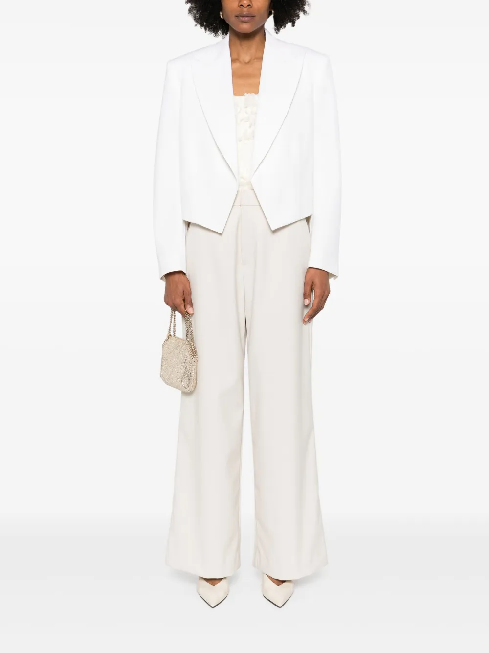 Stella McCartney Cropped blazer Beige