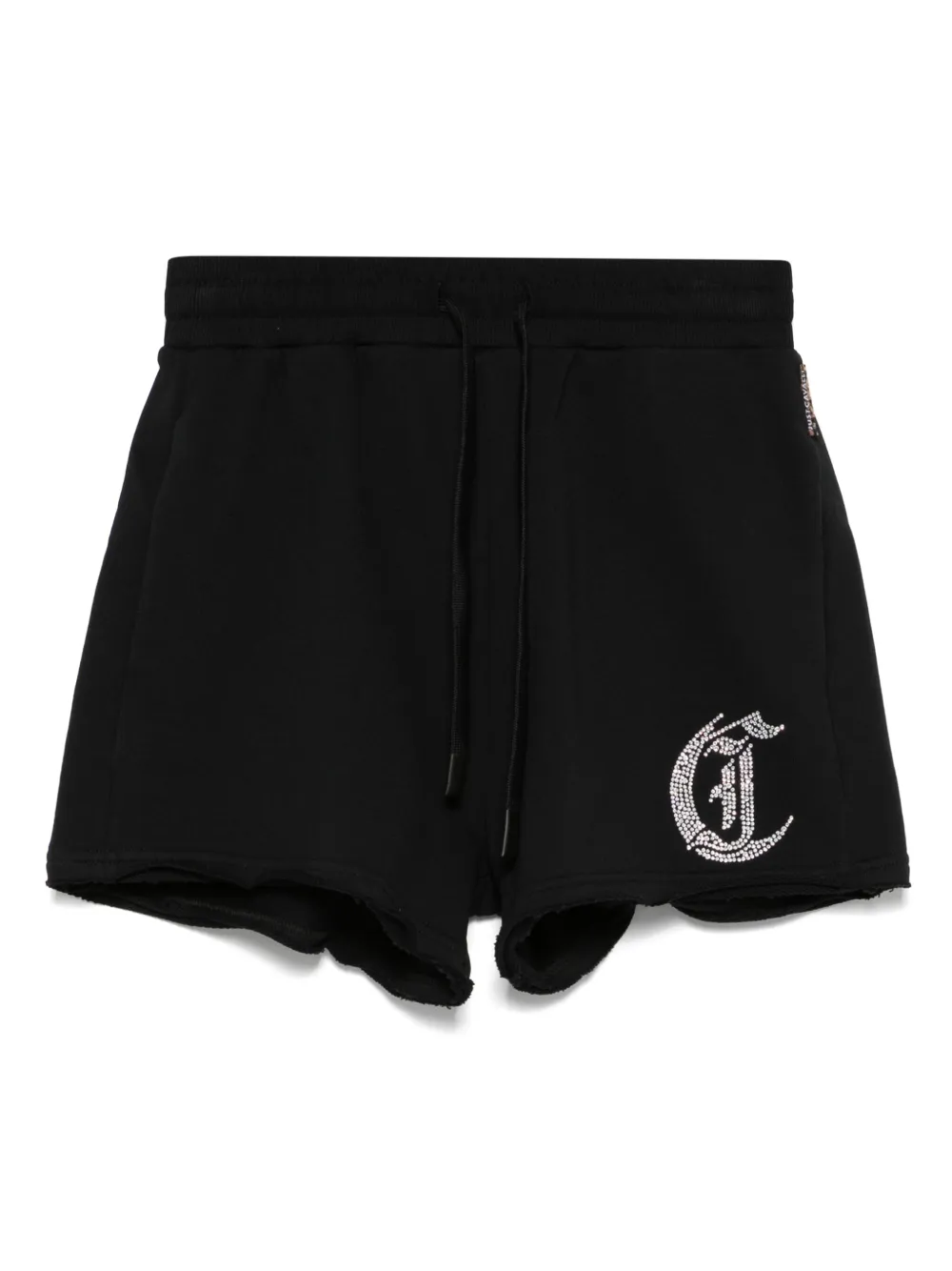 Just Cavalli Shorts verfraaid met logo Zwart