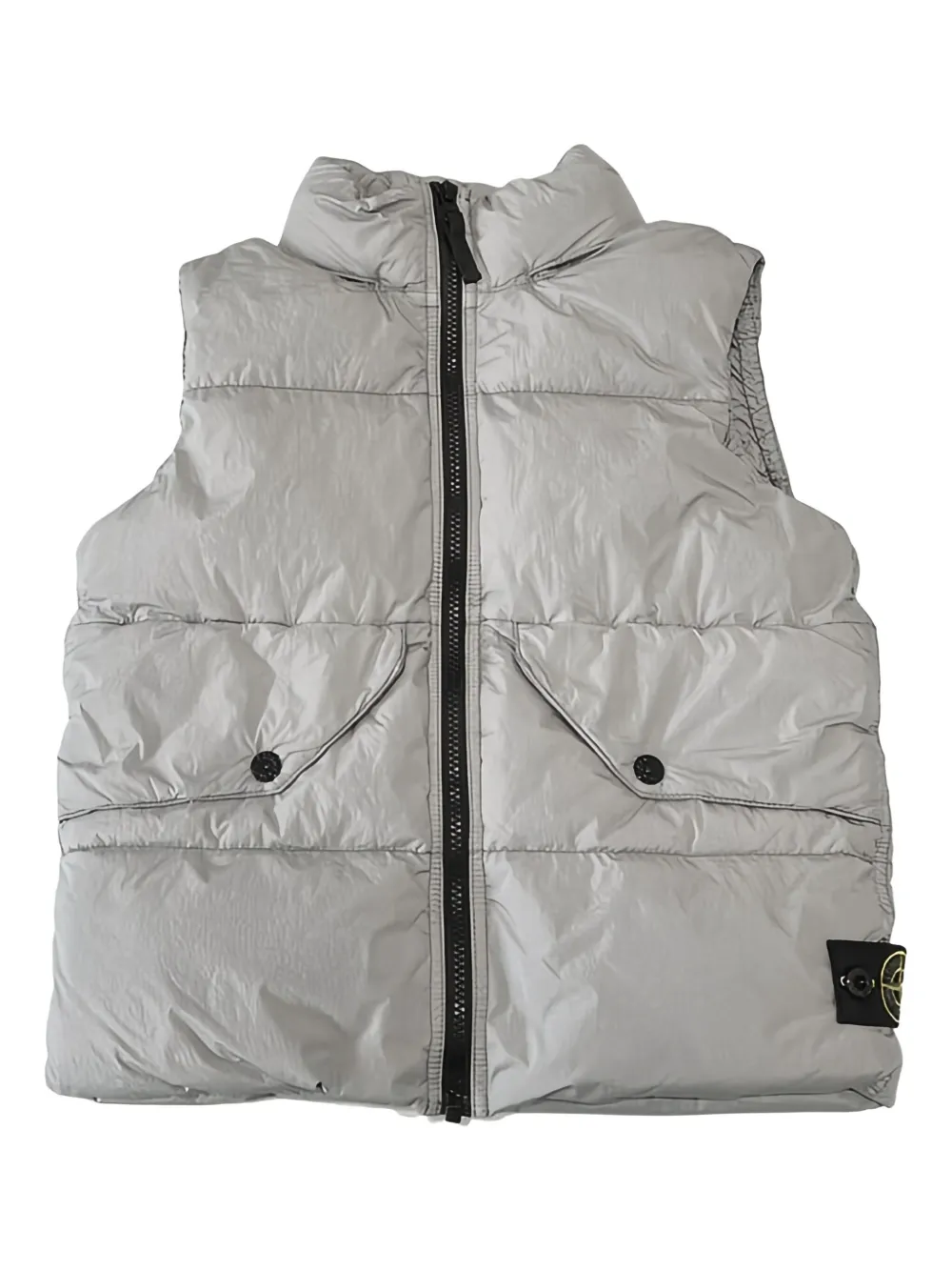 Stone Island Junior Gilet met Compass-logopatch Grijs
