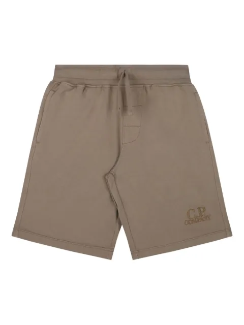 C.P. Company Kids logo-embroidered shorts