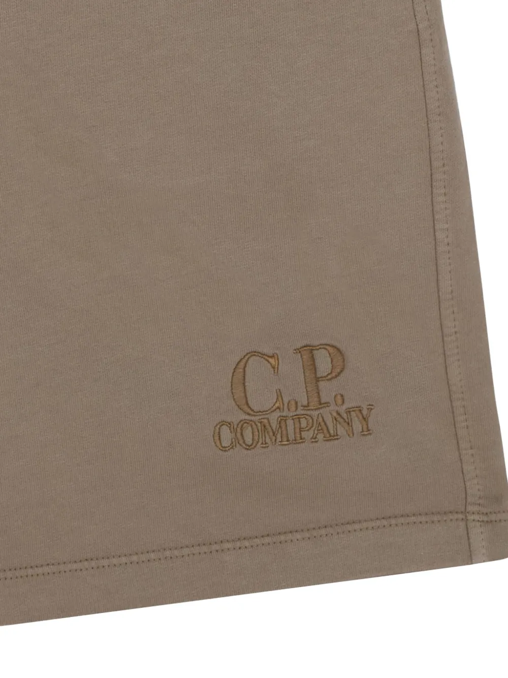 C.P. Company Kids Shorts met geborduurd logo Bruin