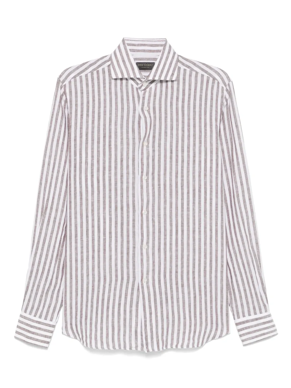 Dell'oglio camisa con rayas estampadas | marrón | Image 1