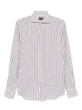Dell'oglio striped shirt - Brown