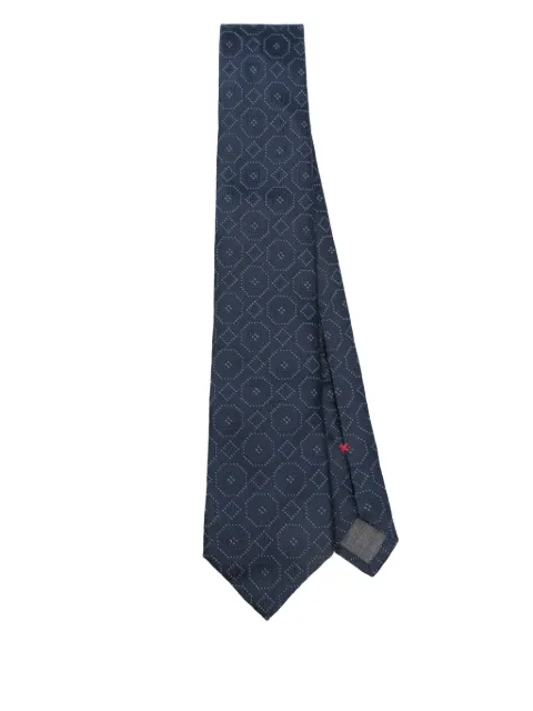 Brunello Cucinelli corbata con motivo en jacquard