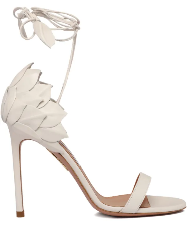 Aquazzura Leather Pumps White FARFETCH VN