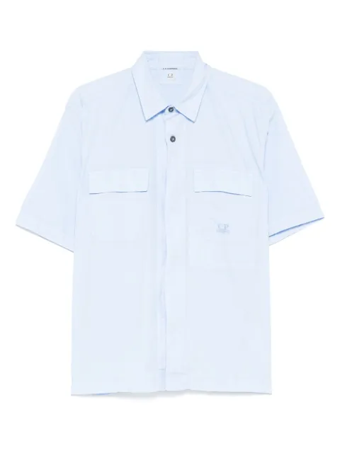 C.P. Company logo-embroidered shirt