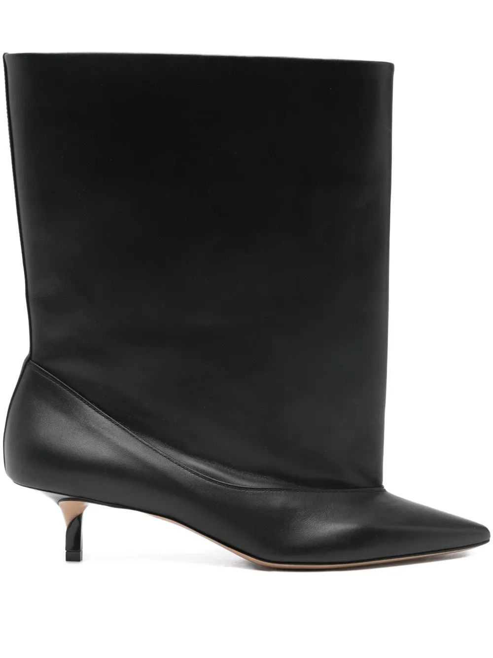 Jacquemus 45mm leather heeled ankle boots | Black | Image 1