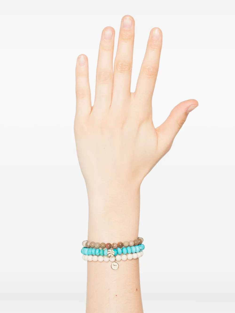 Sydney Evan 14k yellow gold Diamond Leaf Turquoise bracelet | Image 2