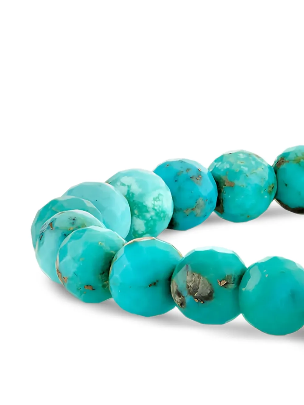 Sydney Evan 14k Yellow Gold Love Script Turquoise And Diamond Bracelet In Blue