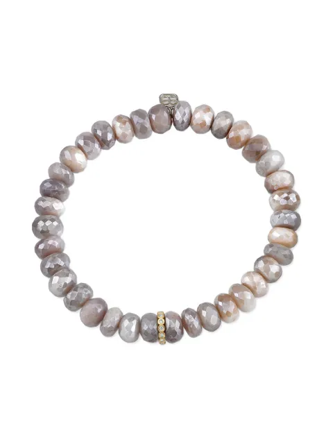 Sydney Evan pulsera Rondelle en oro amarillo de 14kt con diamante