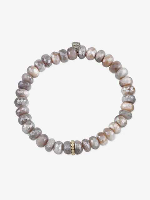 Sydney Evan 14CT yellow gold Rondelle diamond bracelet
