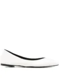 Jacquemus Ovalo two-tone ballet flats - Black