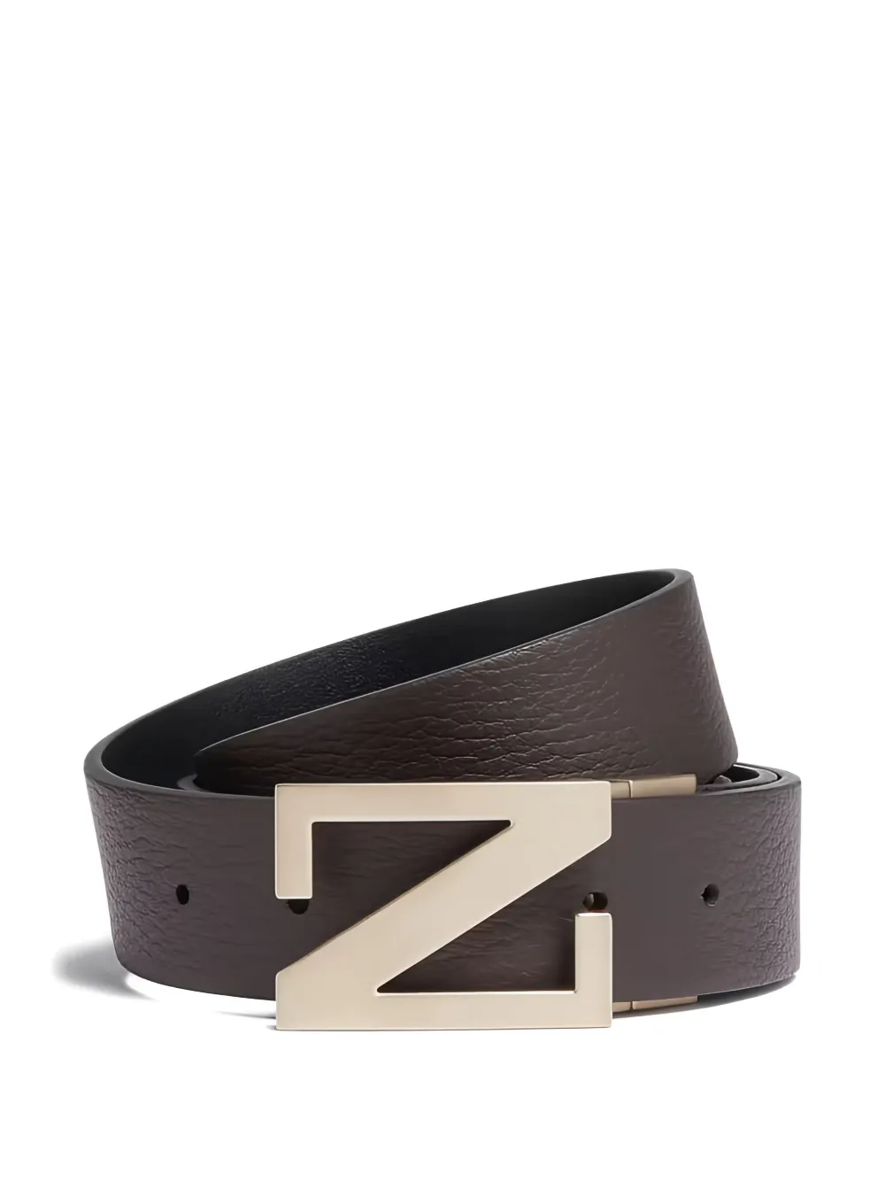 Zegna cinturón con logo en la hebilla | marrón | Image 1
