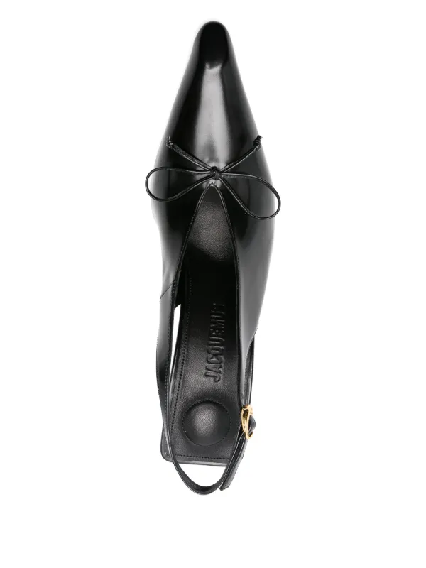 JACQUEMUS ジャックムス BLACK/BLACK HEELS 38 $725 Jacquemus Women's Black Les Mules Heels Sandals Shoes