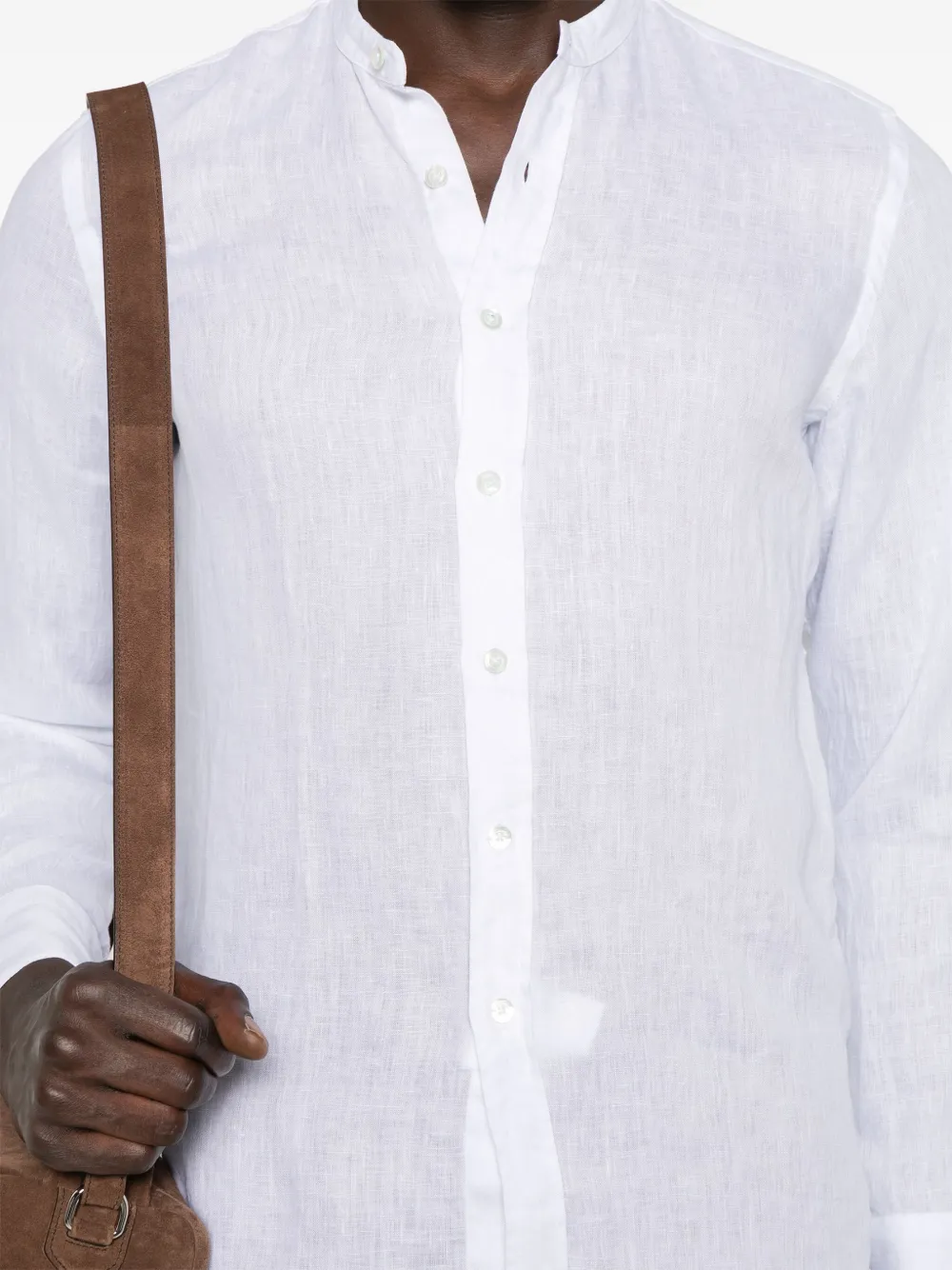 Shop Tagliatore Cannes Shirt In White