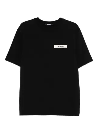 JACQUEMUS Le t-shirt Gros Grain tシャツ Jacquemus Camiseta Le T-shirt Gros Grain | Preto | FARFETCH BR
